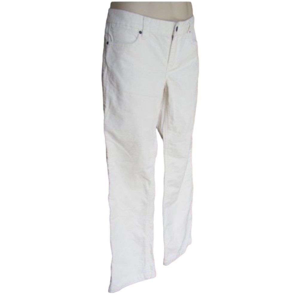 J. CREW Factory Corduroy Pants, 30S, Bootcut, Some stretch, Off-white/Ivory - Picture 2 of 9